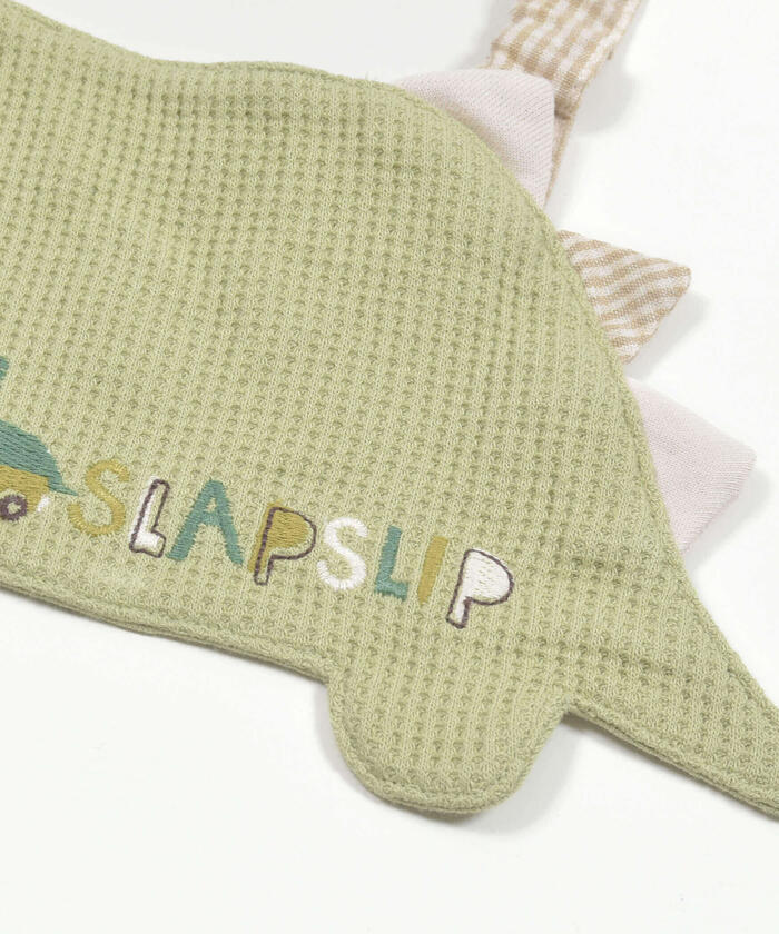 Slap Slip Baby Slow-moving Dinosaur Waffle Bib Baby