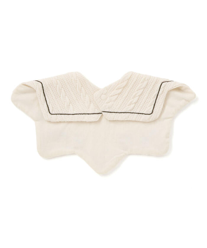 スラップ スリップ ベビー SLAP SLIP BABY いろいろモチーフ刺しゅう縁ラインツンツンお星さまスタイベビー【返品不可商品】 （オフホワイト(アニマル＆恐竜)） オフホワイト(アニマル＆恐竜)