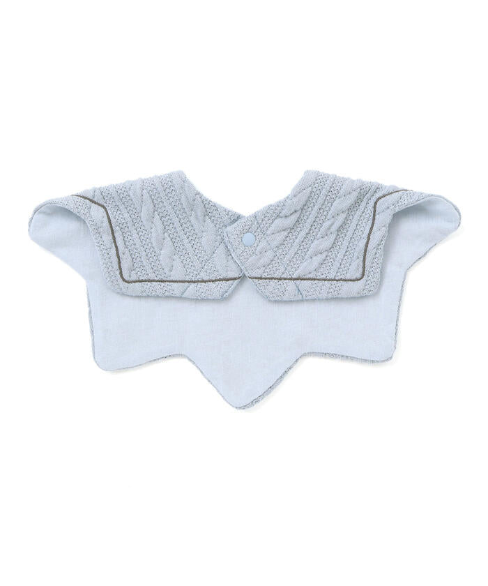 スラップ スリップ ベビー SLAP SLIP BABY いろいろモチーフ刺しゅう縁ラインツンツンお星さまスタイベビー【返品不可商品】 （オフホワイト(アニマル＆恐竜)） オフホワイト(アニマル＆恐竜)