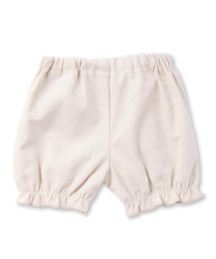 スラップ スリップ ベビー SLAP SLIP BABY 肩フリルコールテン刺しゅうワンピース+ブルマ2点セットベビー