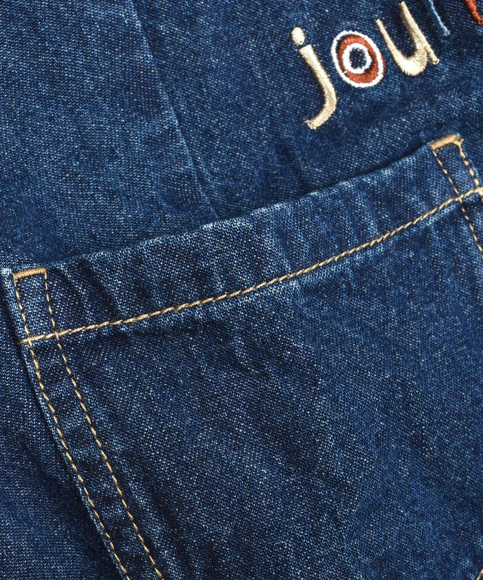 Slap Slip Baby SLAP SLIP BABY Dinosaur Embroidered Denim Twill Overall Baby
