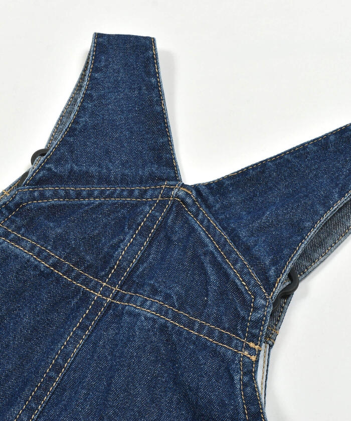 Slap Slip Baby SLAP SLIP BABY Dinosaur Embroidered Denim Twill Overall Baby