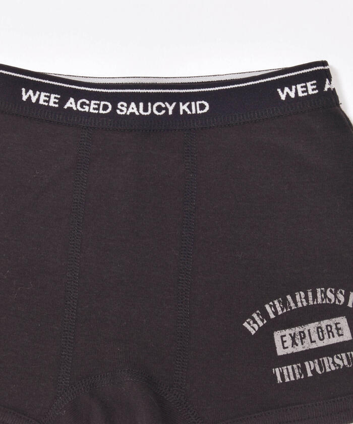 WASK Plain + Camouflage Logo Pattern 2P Ribbed Shorts [Non-returnable item]