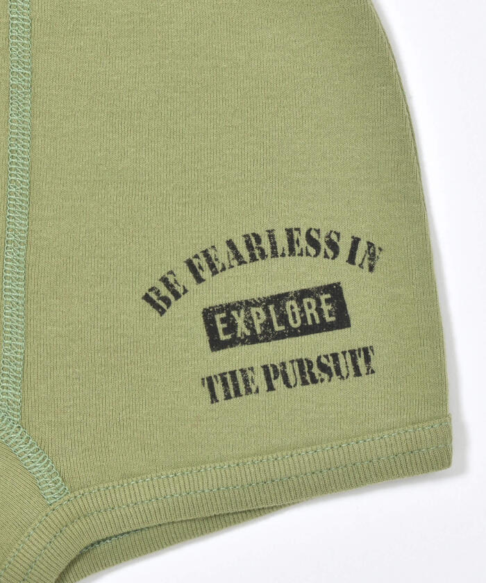 WASK Plain + Camouflage Logo Pattern 2P Ribbed Shorts [Non-returnable item]