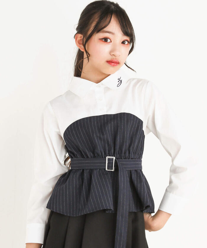 ZIDDY 【 Nico☆Puchi掲載 】 Bear Top Docking Shirt