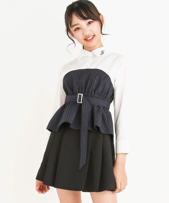 ZIDDY 【 Nico☆Puchi掲載 】 Bear Top Docking Shirt