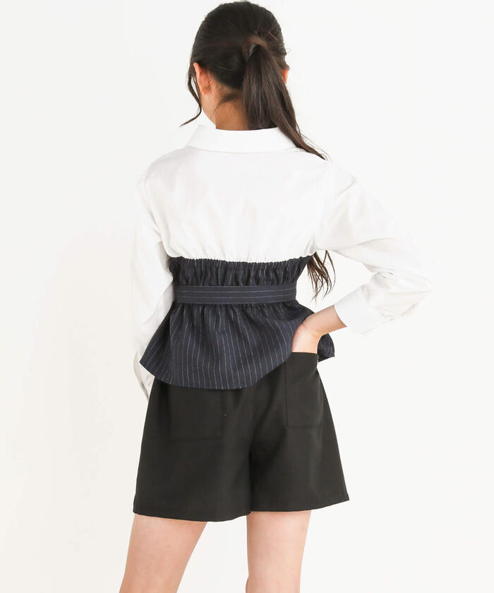 ZIDDY 【 Nico☆Puchi掲載 】 Bear Top Docking Shirt