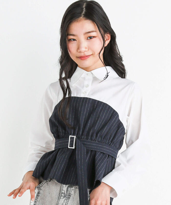 ZIDDY 【 Nico☆Puchi掲載 】 Bear Top Docking Shirt