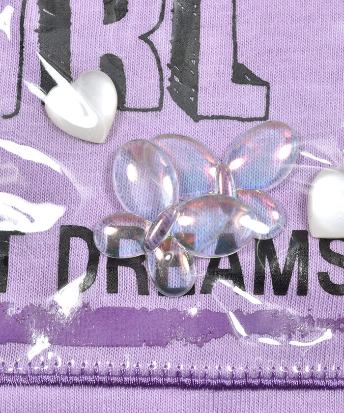 ZIDDY Heart & Butterfly Charm T-Shirt