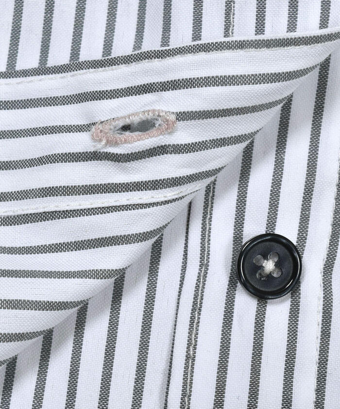 ZIDDY 【 Nico☆Puchi掲載 】 Stripe Shirt & Logo Embroidered T-Shirt Set (130~1)