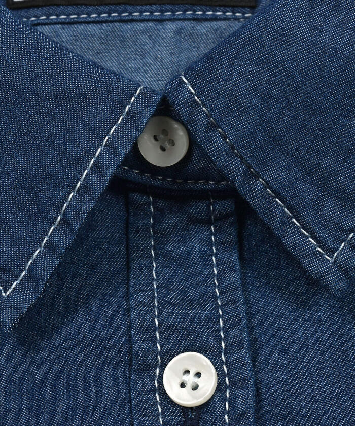 ZIDDY Bag Logo Denim Shirt