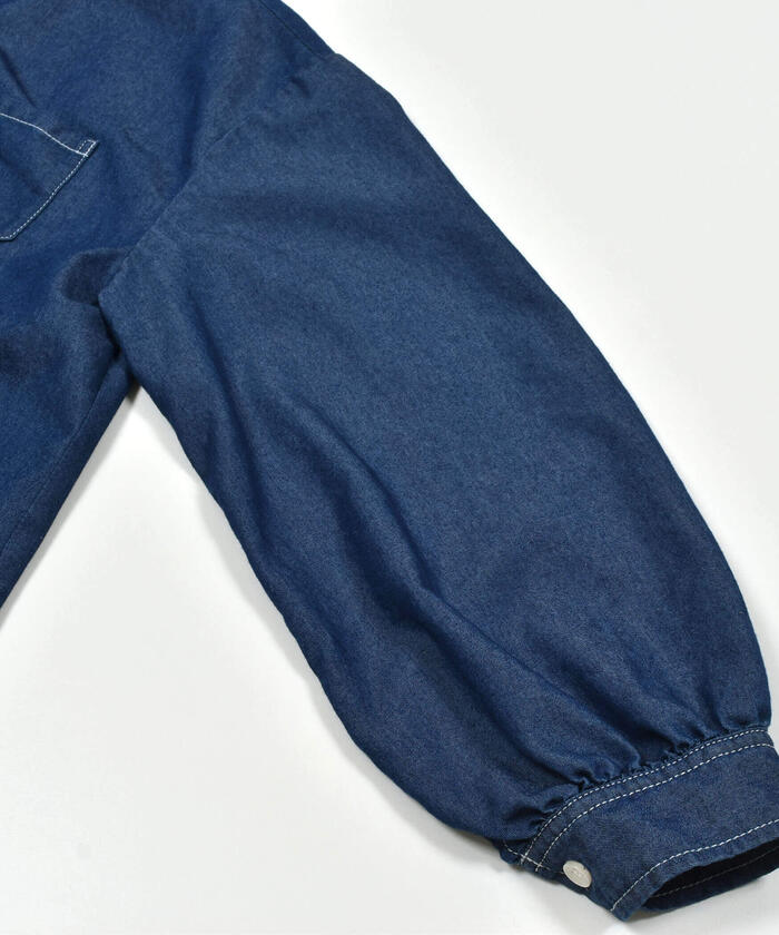 ZIDDY Bag Logo Denim Shirt
