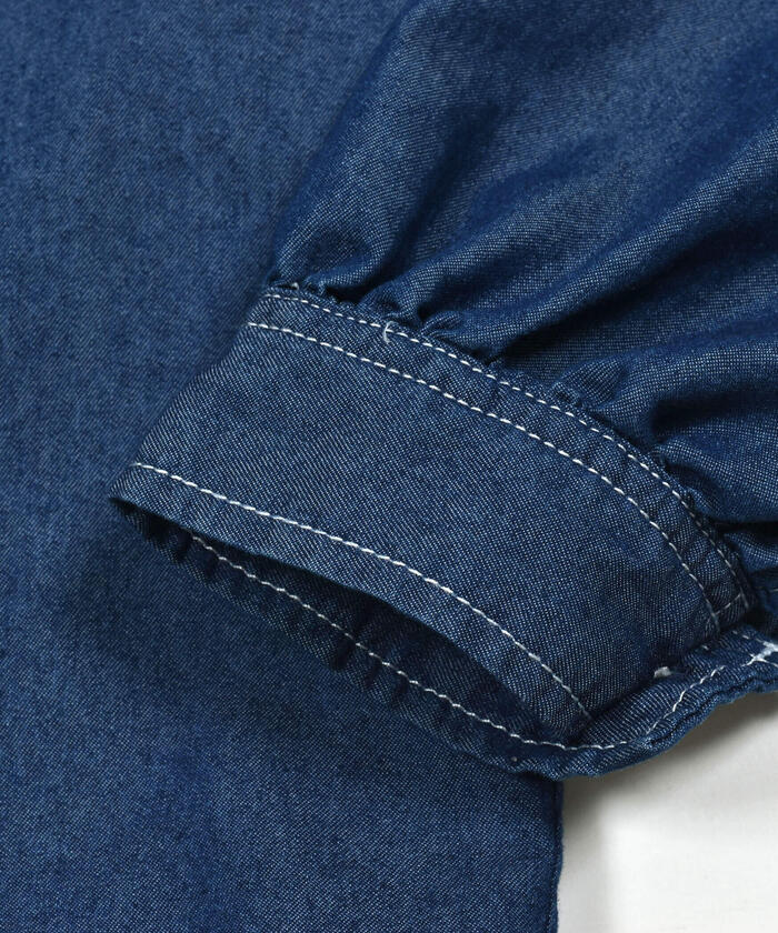 ZIDDY Bag Logo Denim Shirt