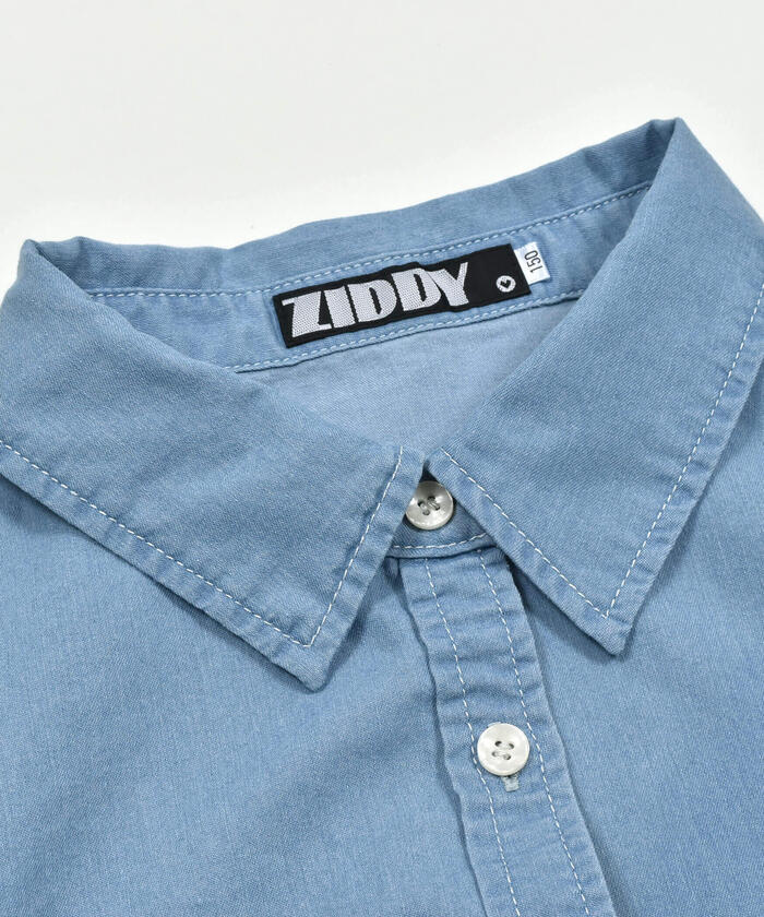 ZIDDY Bag Logo Denim Shirt