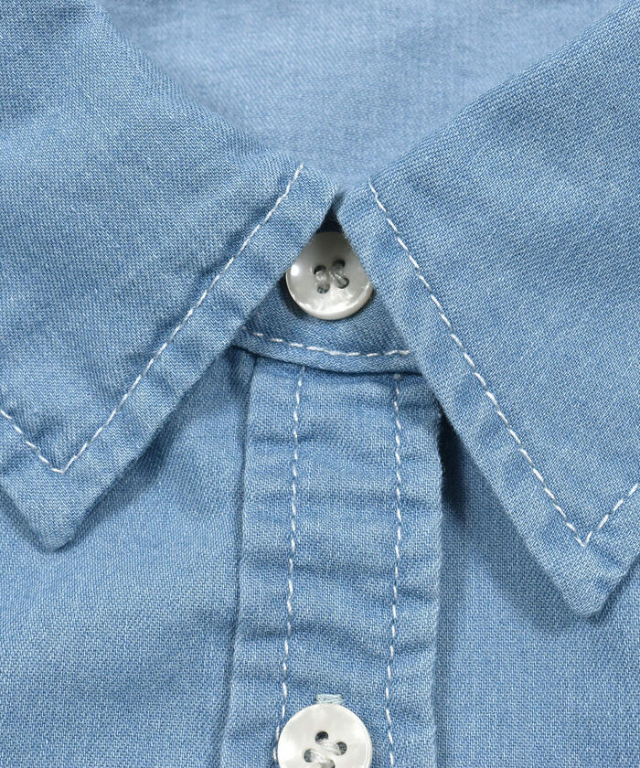 ZIDDY Bag Logo Denim Shirt