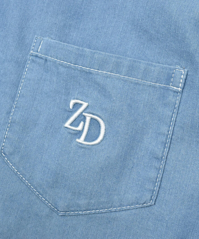 ZIDDY Bag Logo Denim Shirt