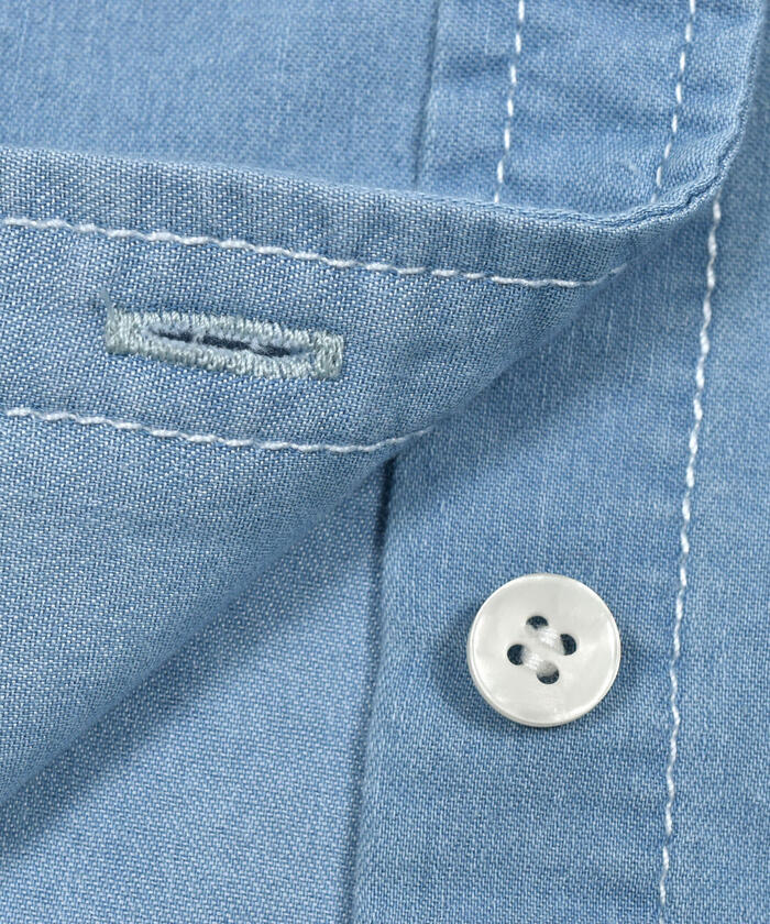 ZIDDY Bag Logo Denim Shirt
