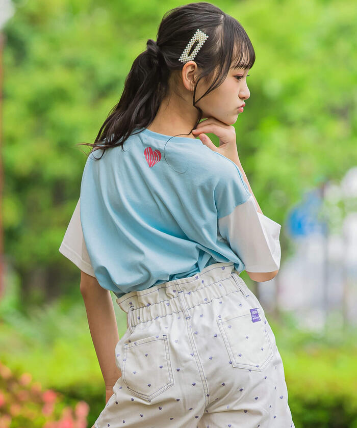 ジディー ZIDDY 女孩印花T恤