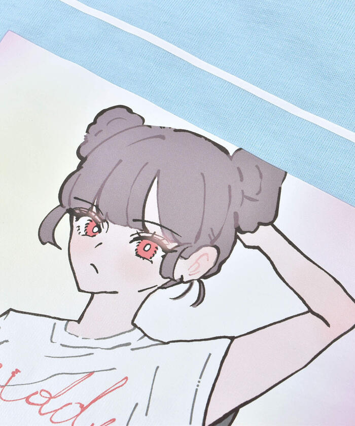 ジディー ZIDDY 女孩印花T恤