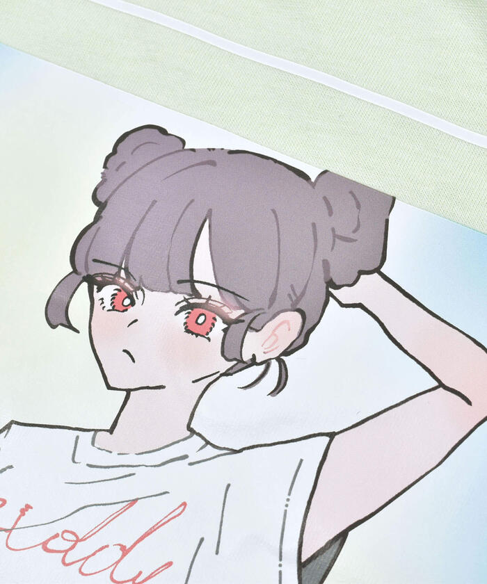ジディー ZIDDY 女孩印花T恤
