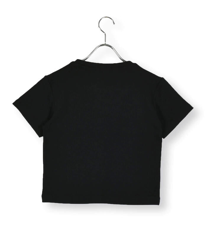 ZIDDY 【 Featured in Nico☆Puchi 】 Chain Detachable Ribbed T-Shirt