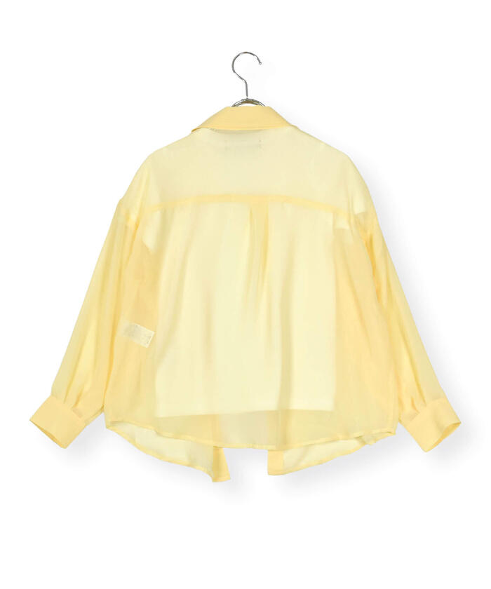 ZIDDY Sleeve-Open Sheer Shirt & T-Shirt Set