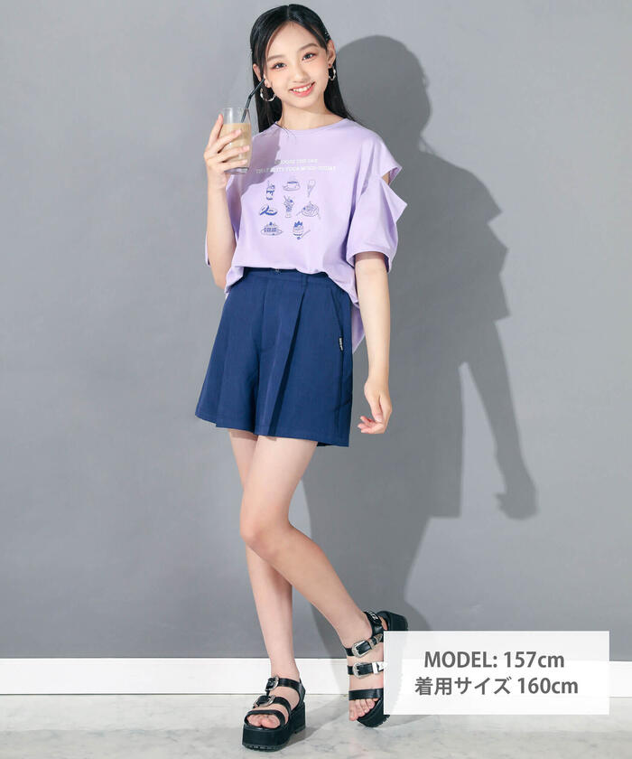 ZIDDY 【 Nico☆Puchi掲載 】 Linen Blend Slub Short Pants