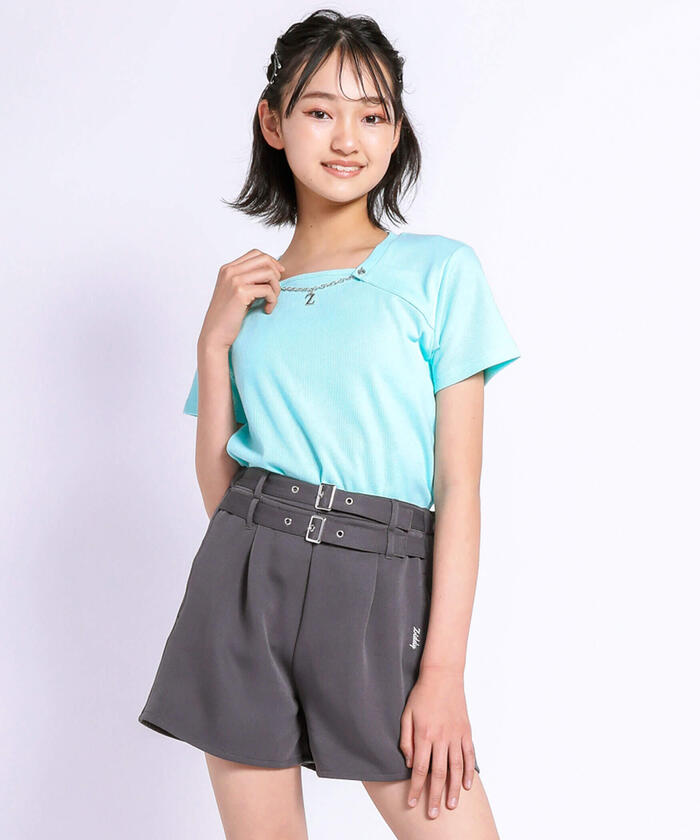 ZIDDY 【 Nico☆Puchi掲載 】 Double Belt Short Pants