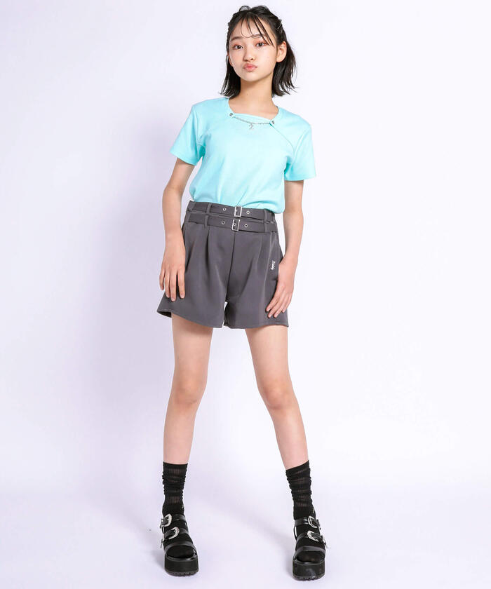 ZIDDY 【 Nico☆Puchi掲載 】 Double Belt Short Pants