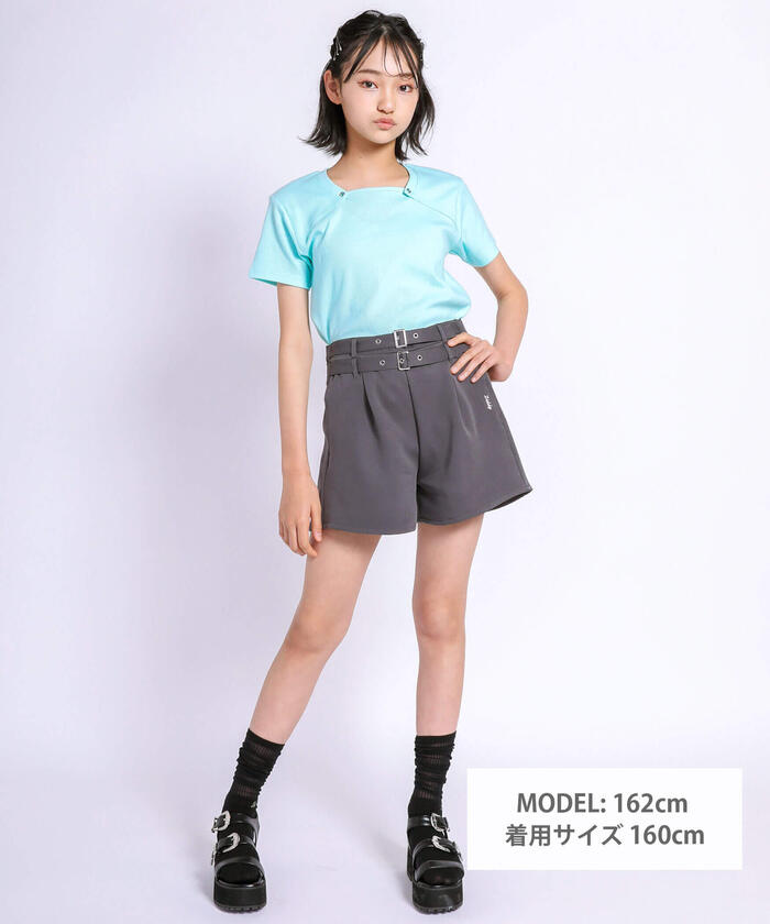 ZIDDY 【 Nico☆Puchi掲載 】 Double Belt Short Pants
