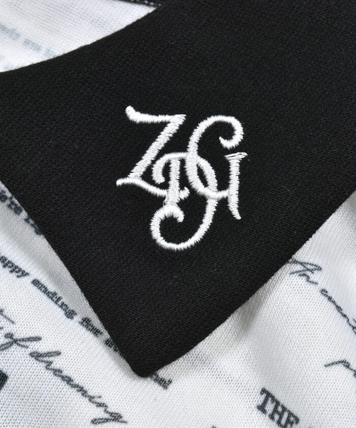 ジディー ZIDDY 【 ニコ☆プチ 掲載 】ニュースペーパー柄カットTシャツ