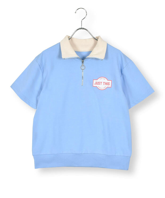 ジディー ZIDDY ハーフジップバックプリントTシャツ