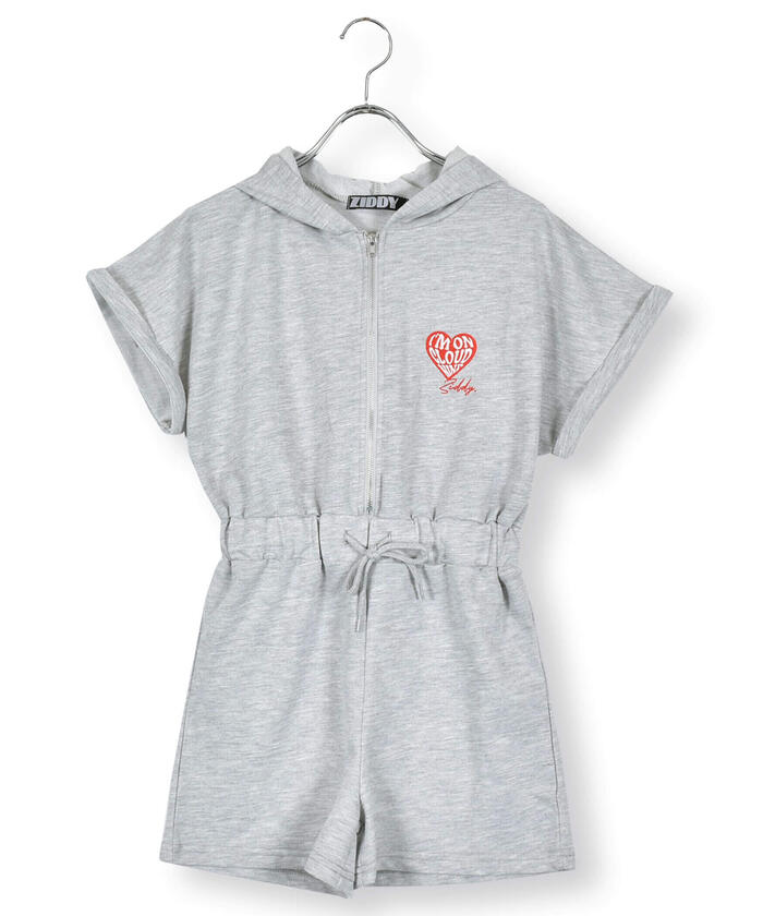 ZIDDY Hooded Short Sleeve All-in-One