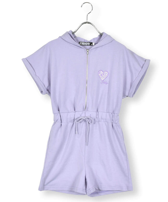 ZIDDY Hooded Short Sleeve All-in-One