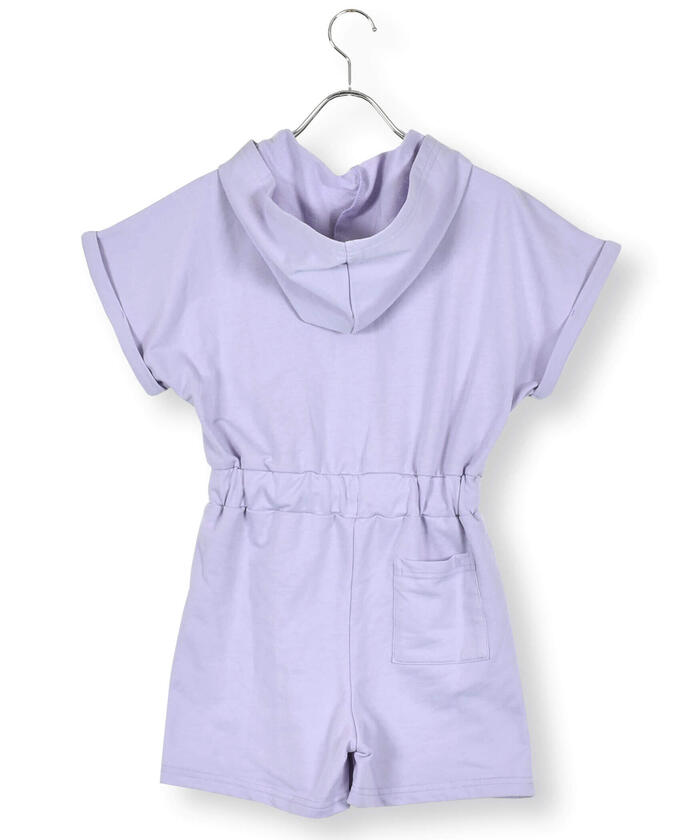 ZIDDY Hooded Short Sleeve All-in-One