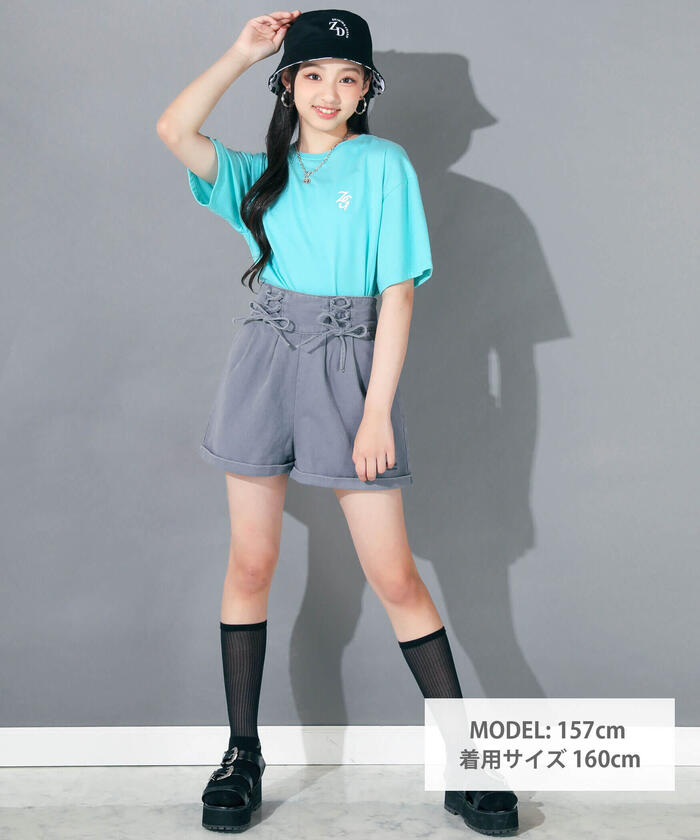 ZIDDY 【 Featured in Nico☆Puchi 】 Lace-Up Short Pants
