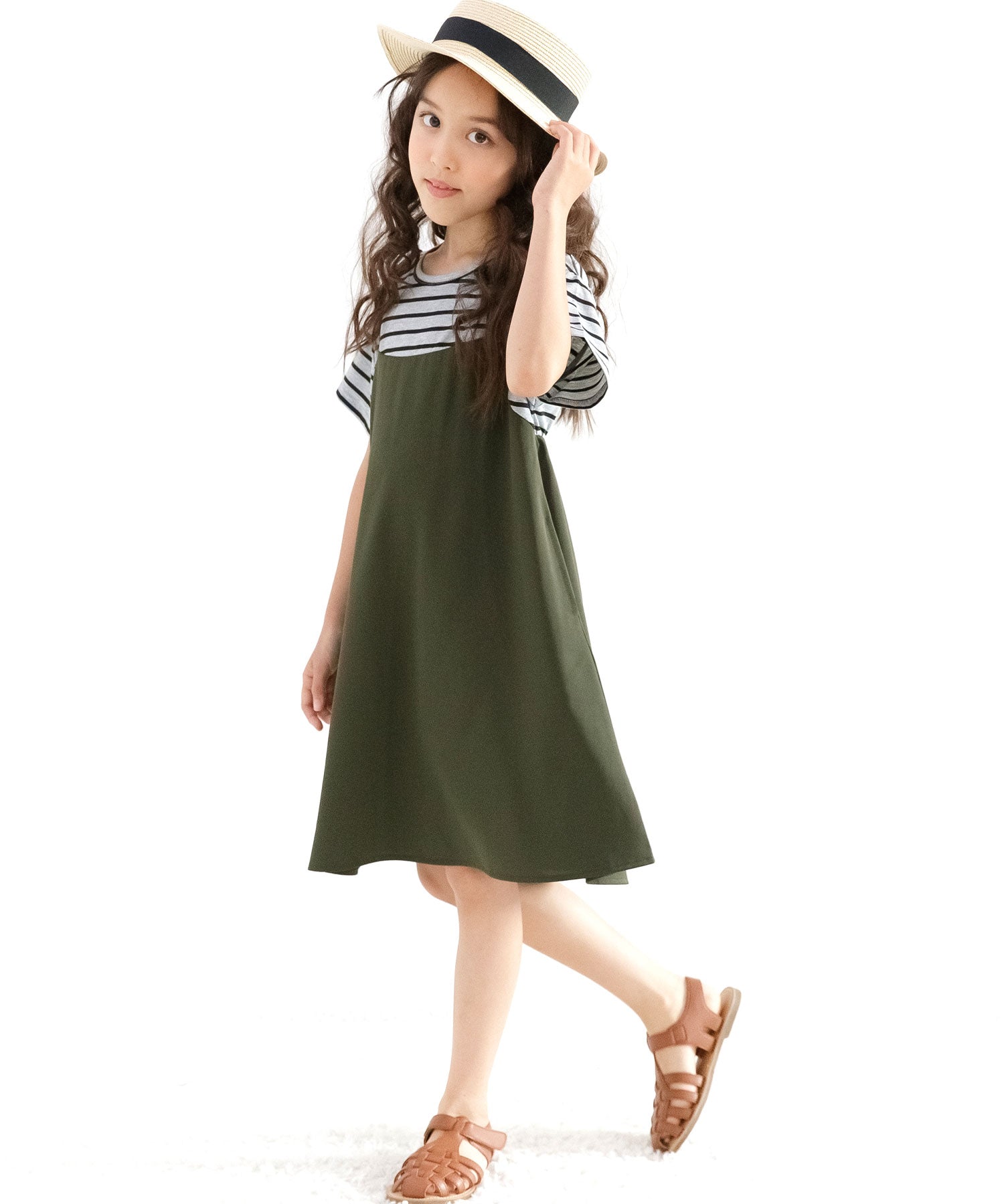 Kodomo Fuku Bee Layered Style Dress