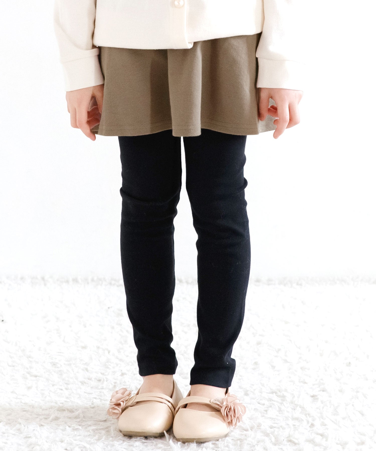 コドモフク ビー 子供服Bee シンプルスカッツ,ブラウン