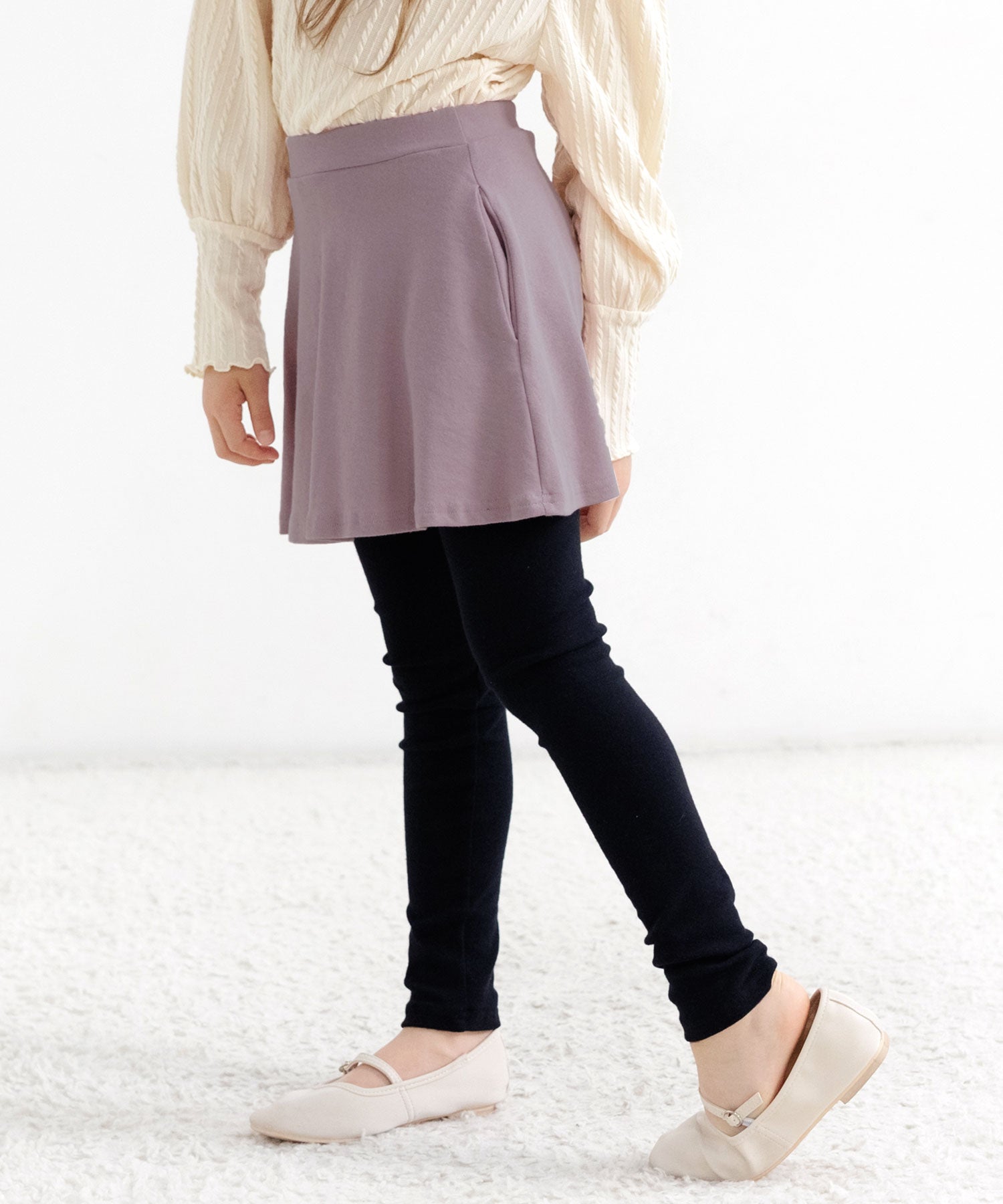コドモフク ビー 子供服Bee シンプルスカッツ,アッシュラベンダー