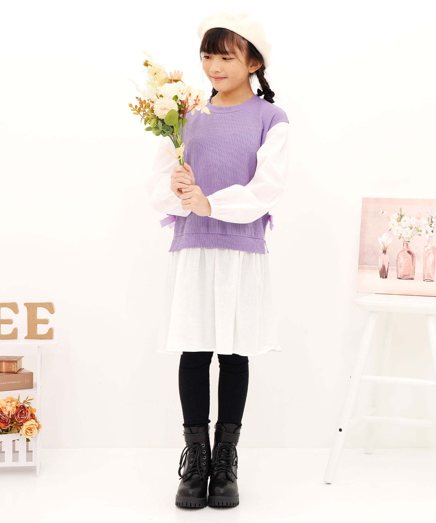 コドモフク ビー 子供服Bee 10分丈レギンス