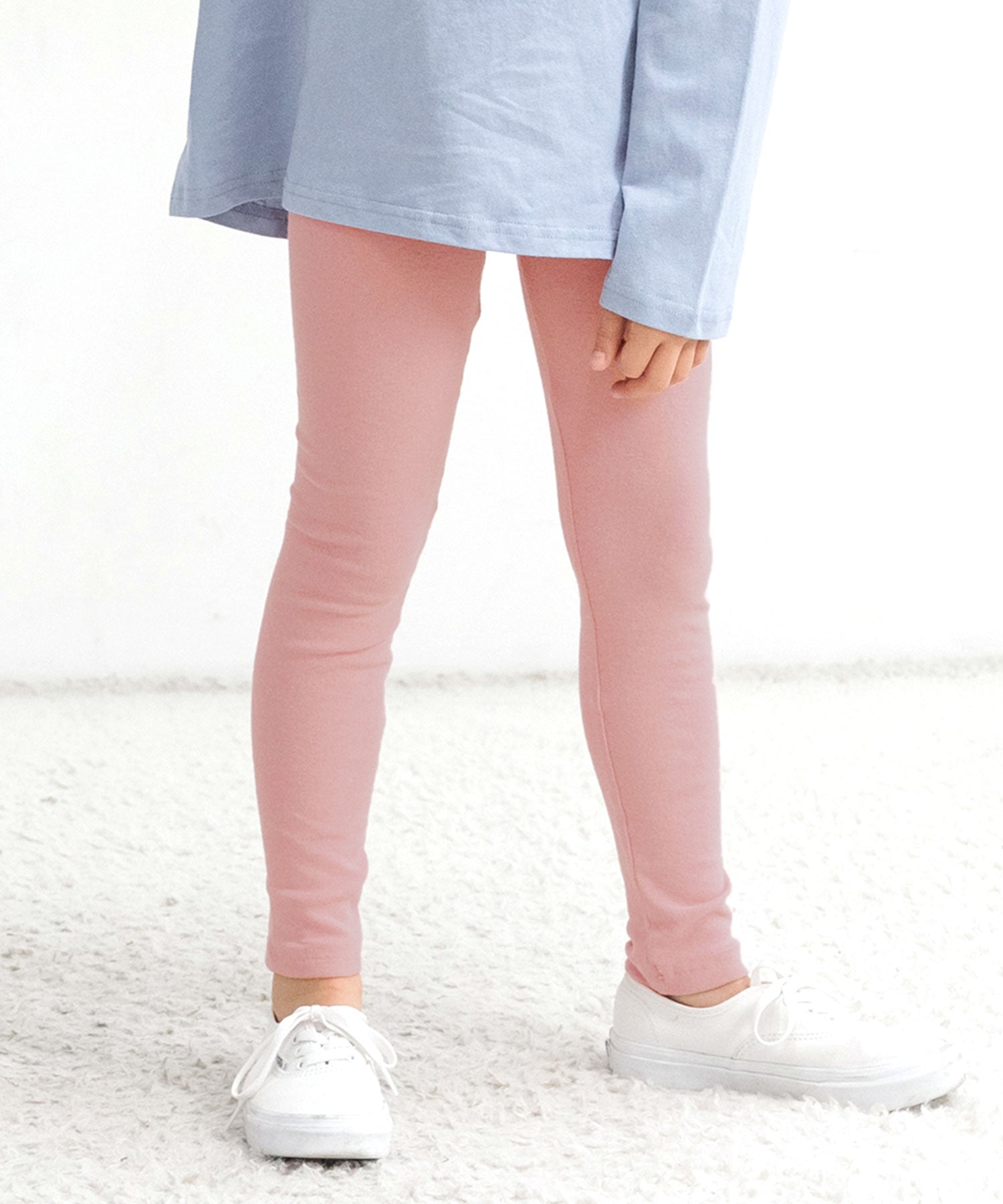 コドモフク ビー 子供服Bee 10分丈レギンス,スモーキーピンク