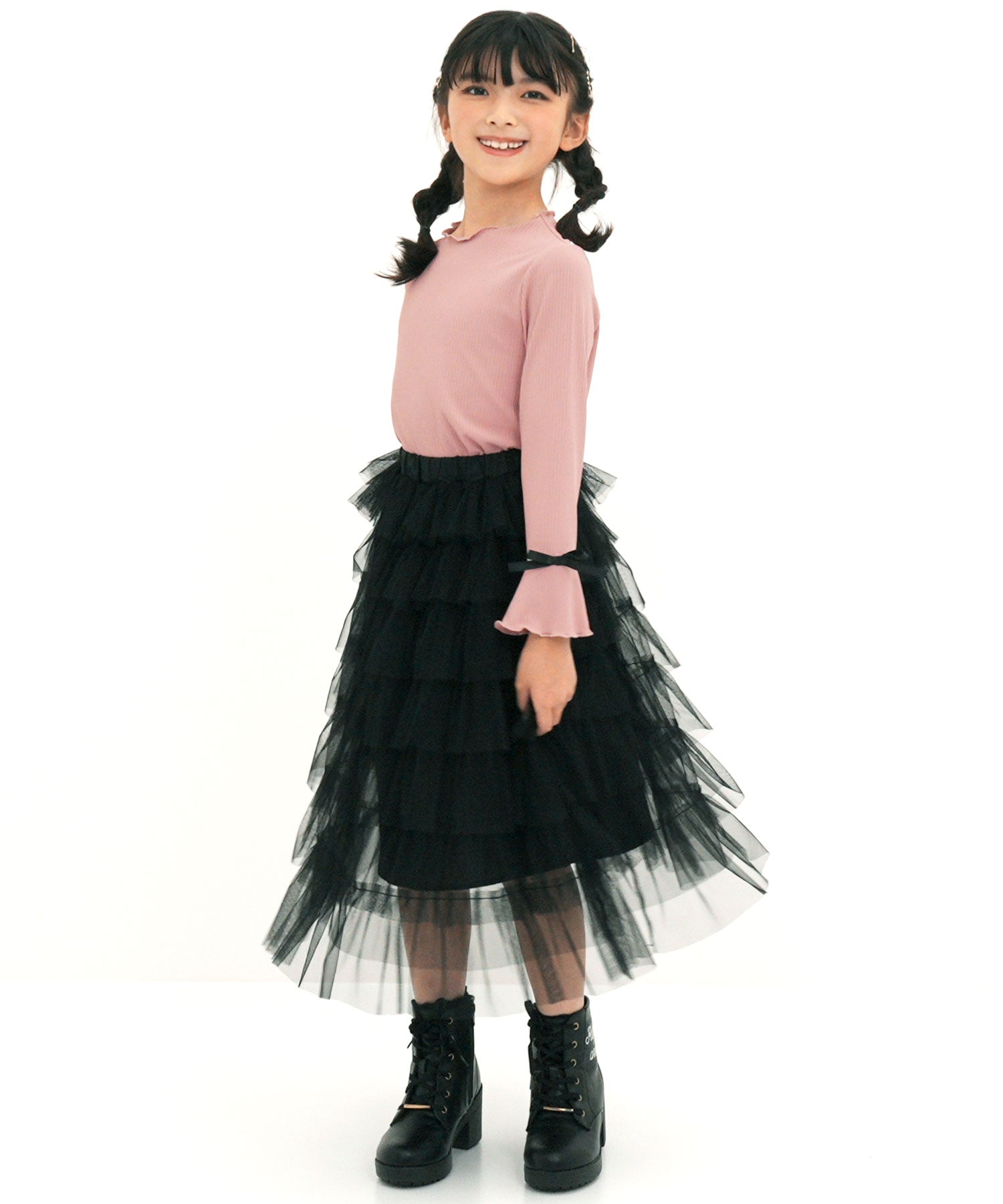 コドモフク ビー 子供服Bee 長袖リブトップス