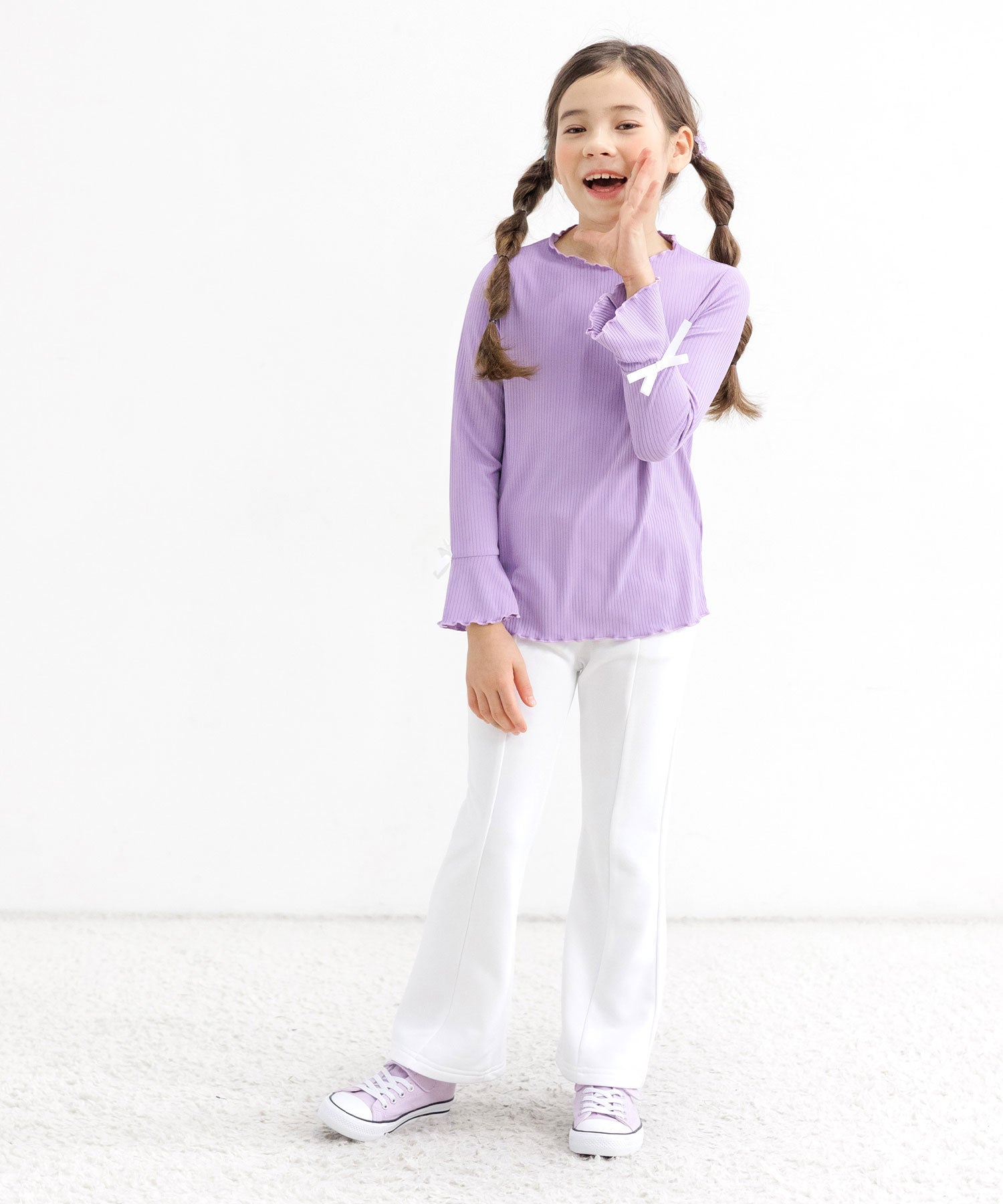 コドモフク ビー 子供服Bee 長袖リブトップス