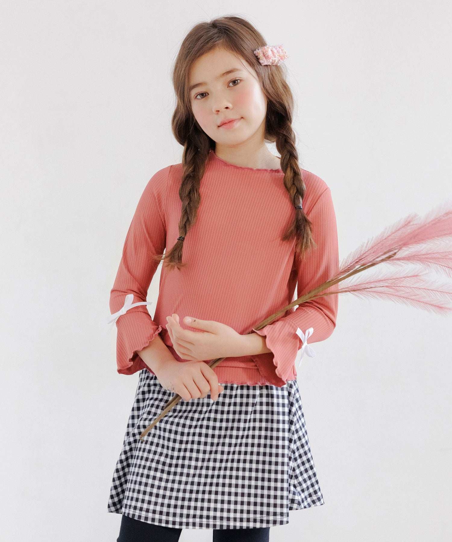 コドモフク ビー 子供服Bee 長袖リブトップス
