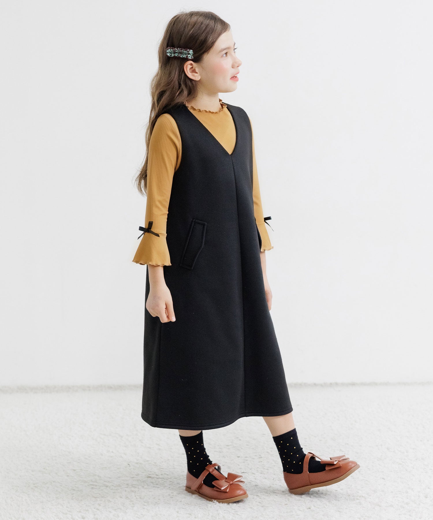 コドモフク ビー 子供服Bee 長袖リブトップス