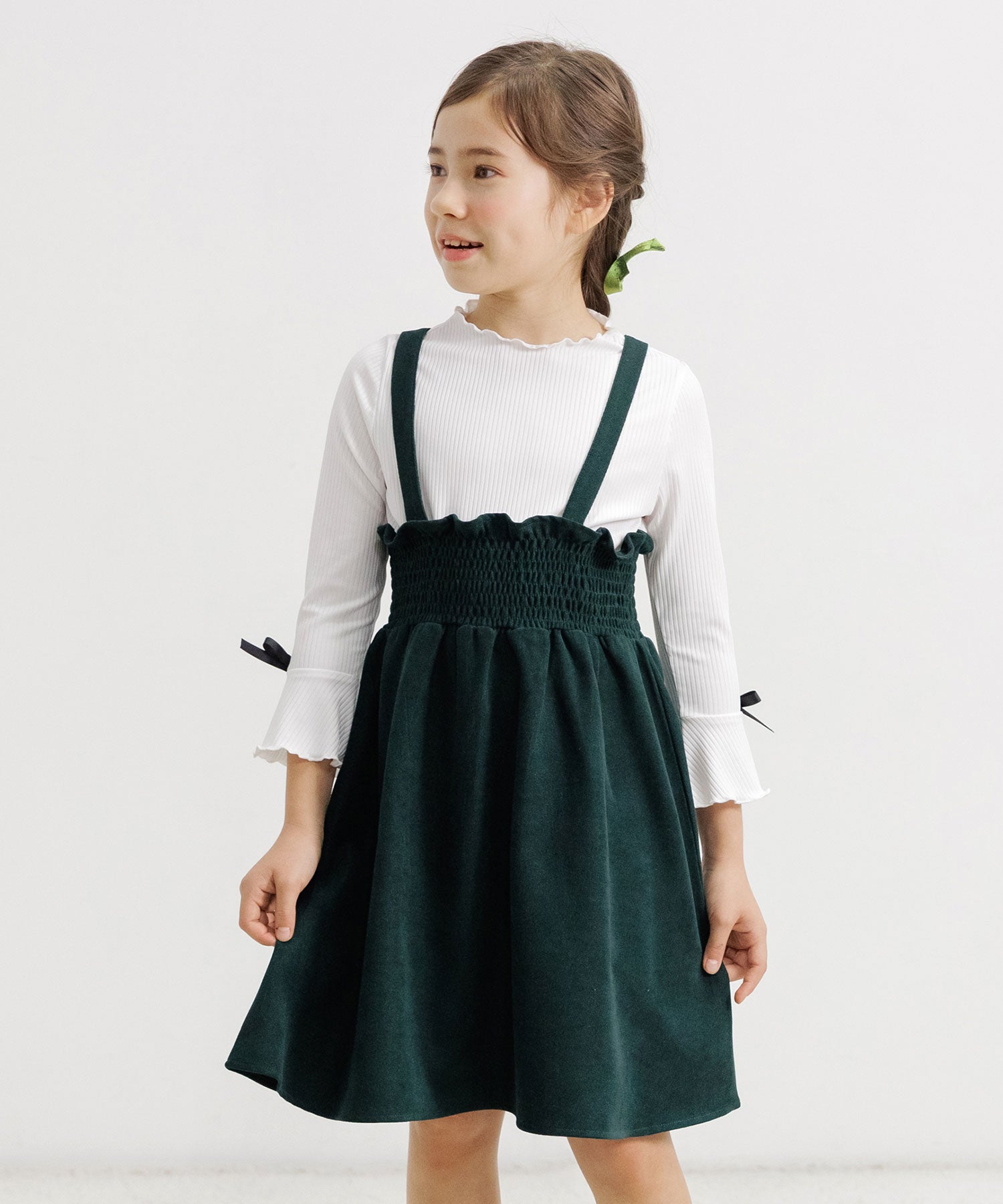 コドモフク ビー 子供服Bee 長袖リブトップス