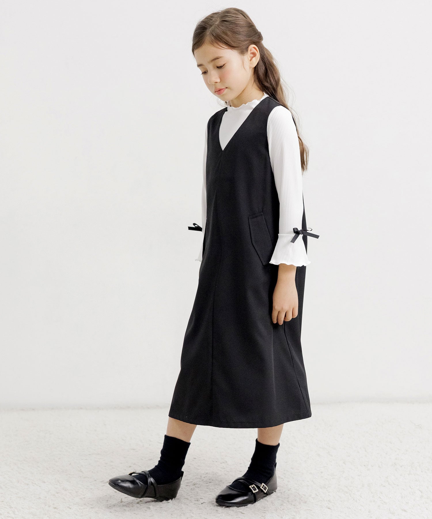 コドモフク ビー 子供服Bee 長袖リブトップス