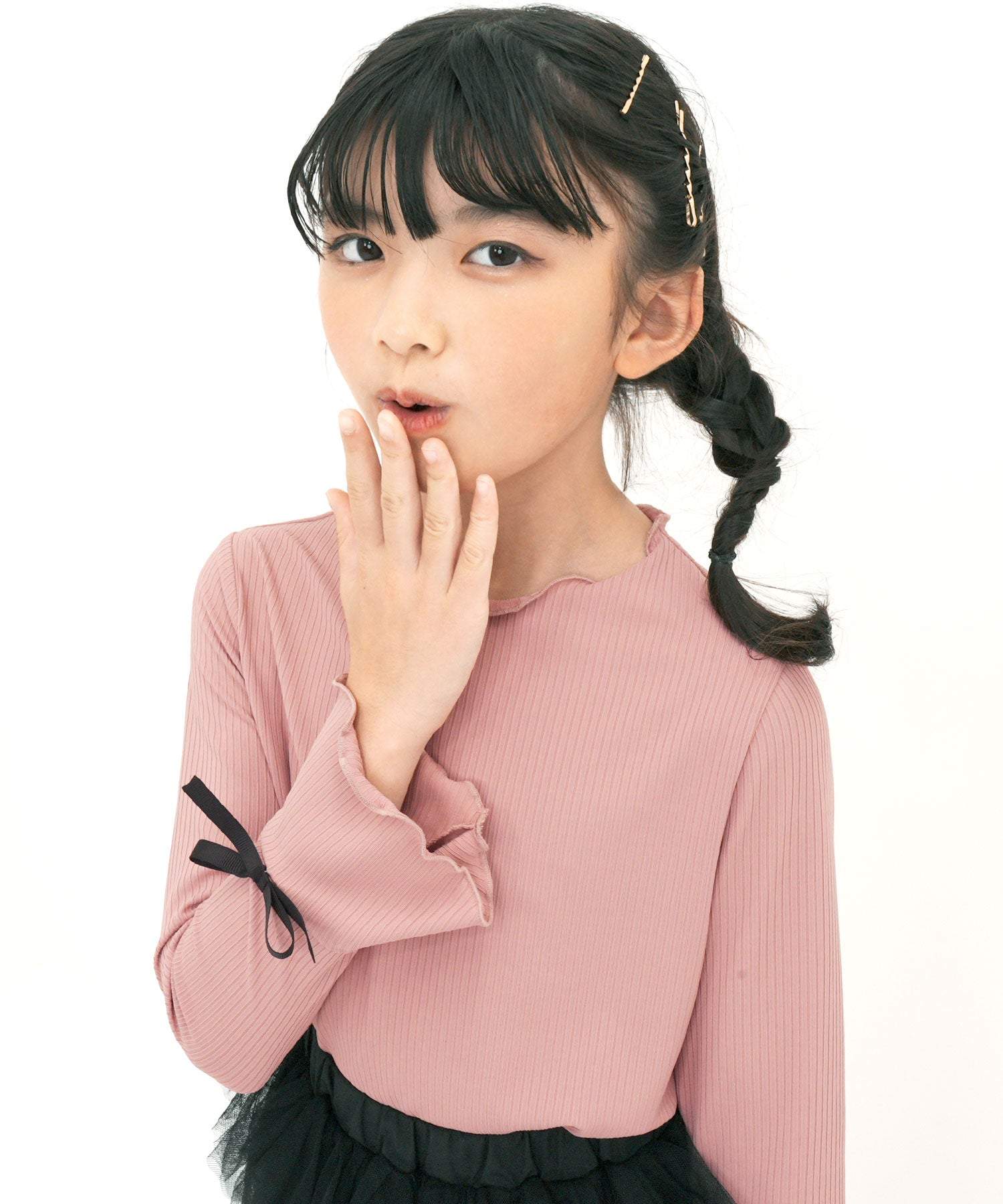 コドモフク ビー 兒童服Bee 長袖羅紋上衣