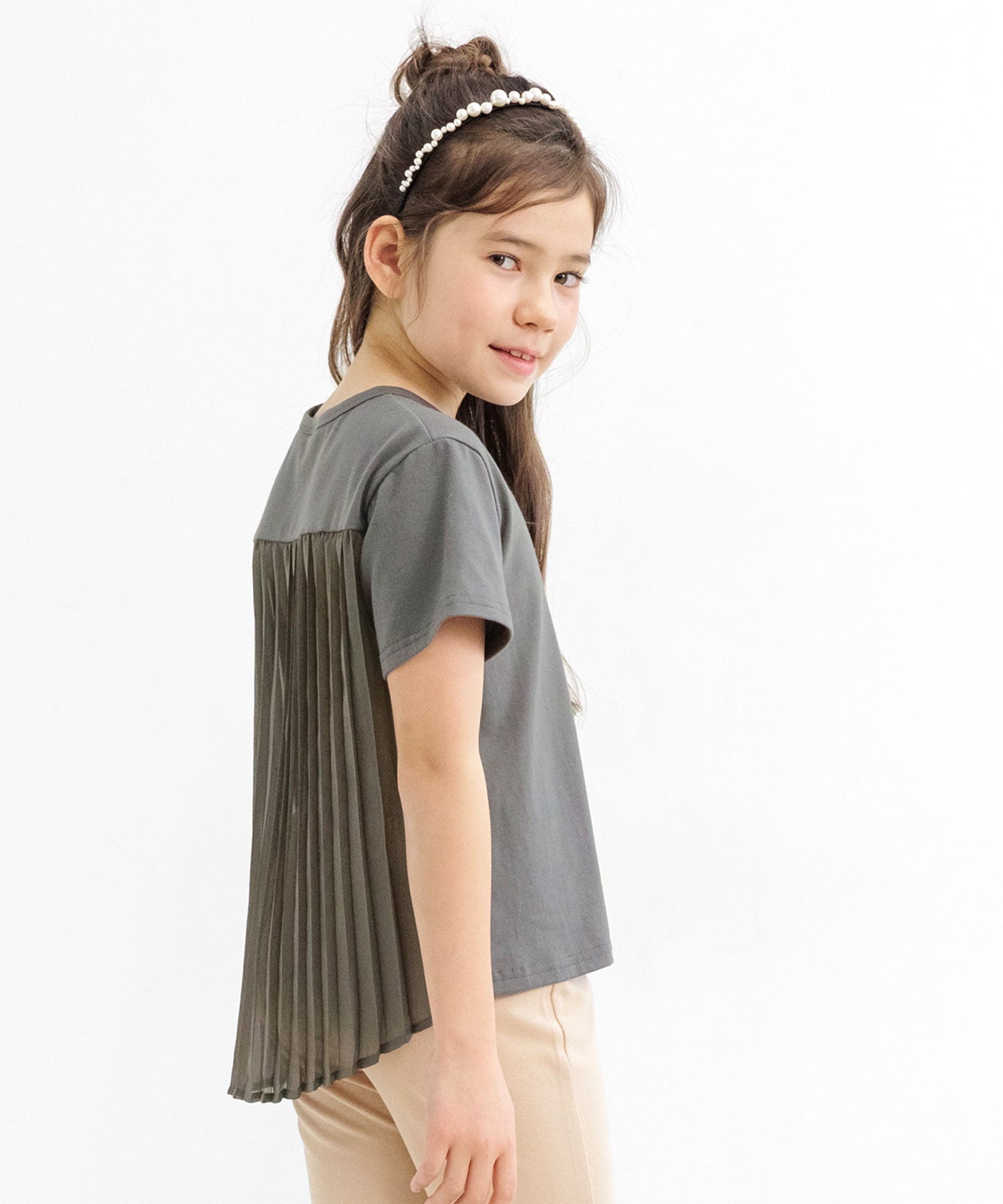 Kodomo Fuku Bee Children's Clothing Bee Back Pleats Top
