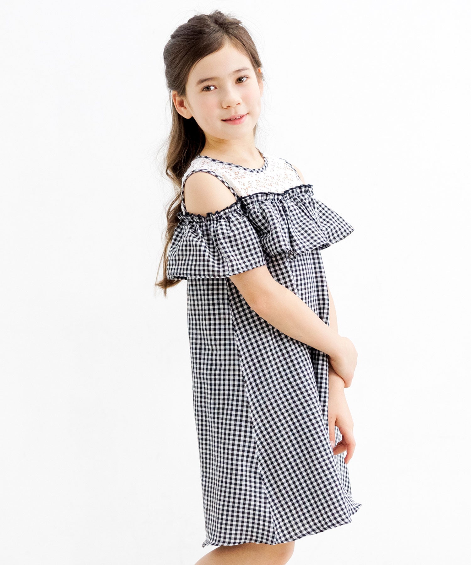 Kodomo Fuku Bee Off-Shoulder Dress
